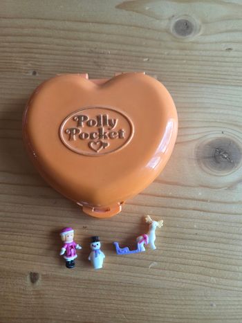 Rare Chalet Alpin de Heidi Polly pocket Bluebird vintage 1989