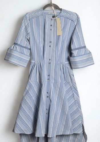 Robe bleu et blanche asymétrique Palmer Harding Taille 34