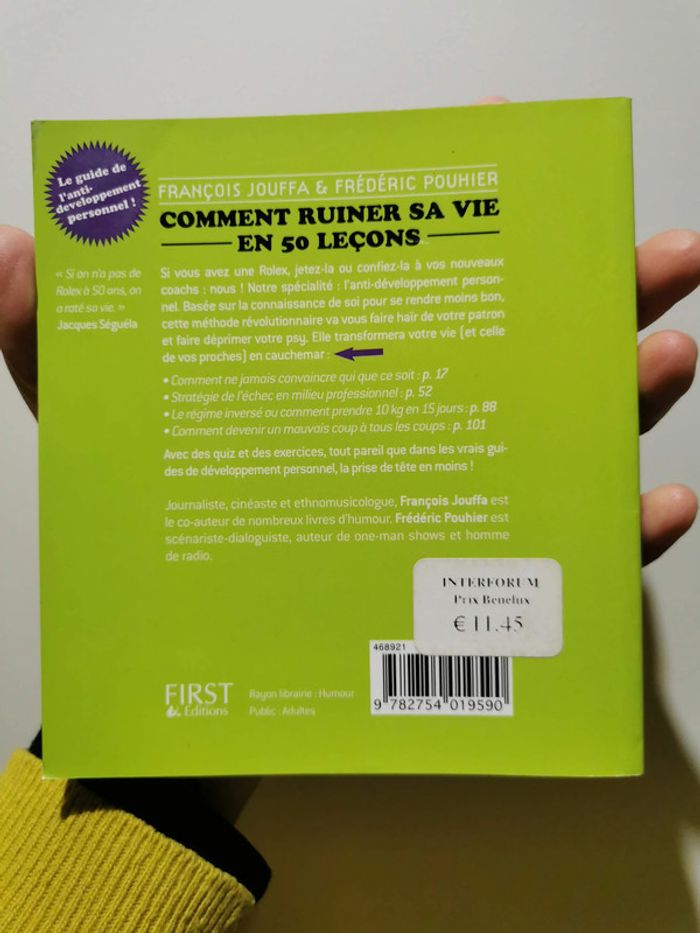 Livre : Comment ruiner sa vie 50 leçons - photo numéro 4