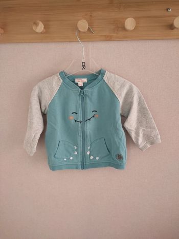 Gilet zippé 9 mois du pareil au même