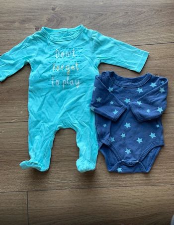 Pyjama léger +bodies à manches longues ensemble