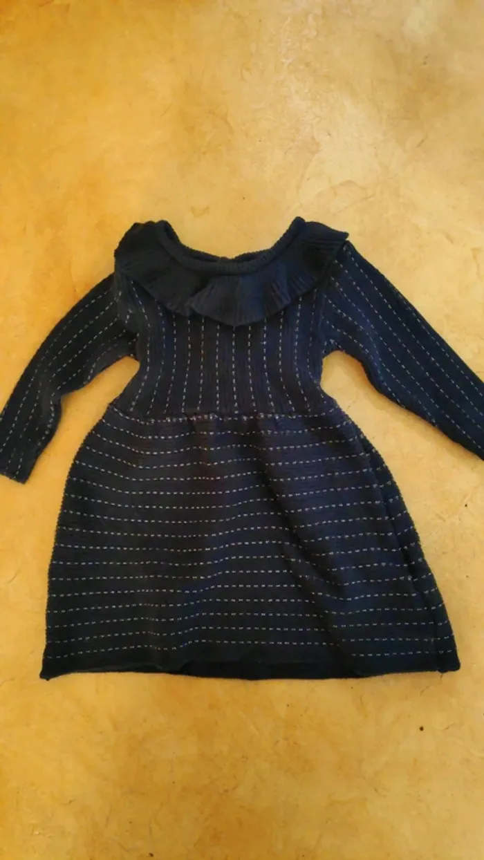 Robe bleue marine 6 mois Kiabi