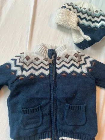 Ensemble bonnet gilet