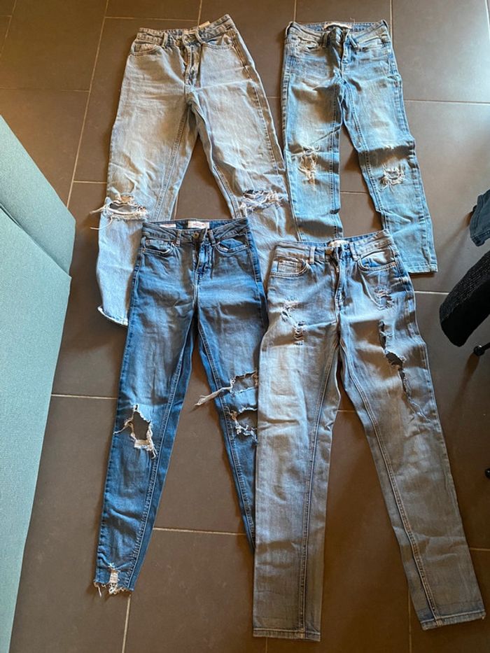 Jeans troué femme taille 32 lot
