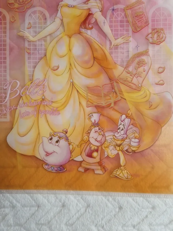 Porte documents Disney belle et la bête - photo numéro 2
