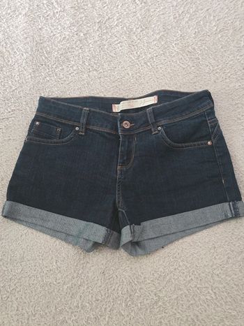 Short mini court en jeans taille basse 🍒Y2K vintage 2000🍒taille 36