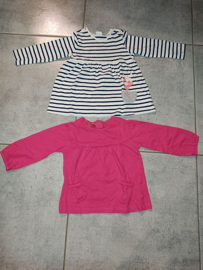 Lot de 2 Tuniques 12 mois
