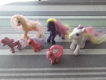Lot de 6 chevaux petit poney ancien my little pony