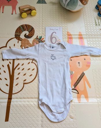 Body manches longues petit bateau 6 mois