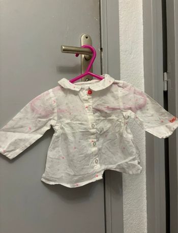 Blouse manches longues brioche 3 mois