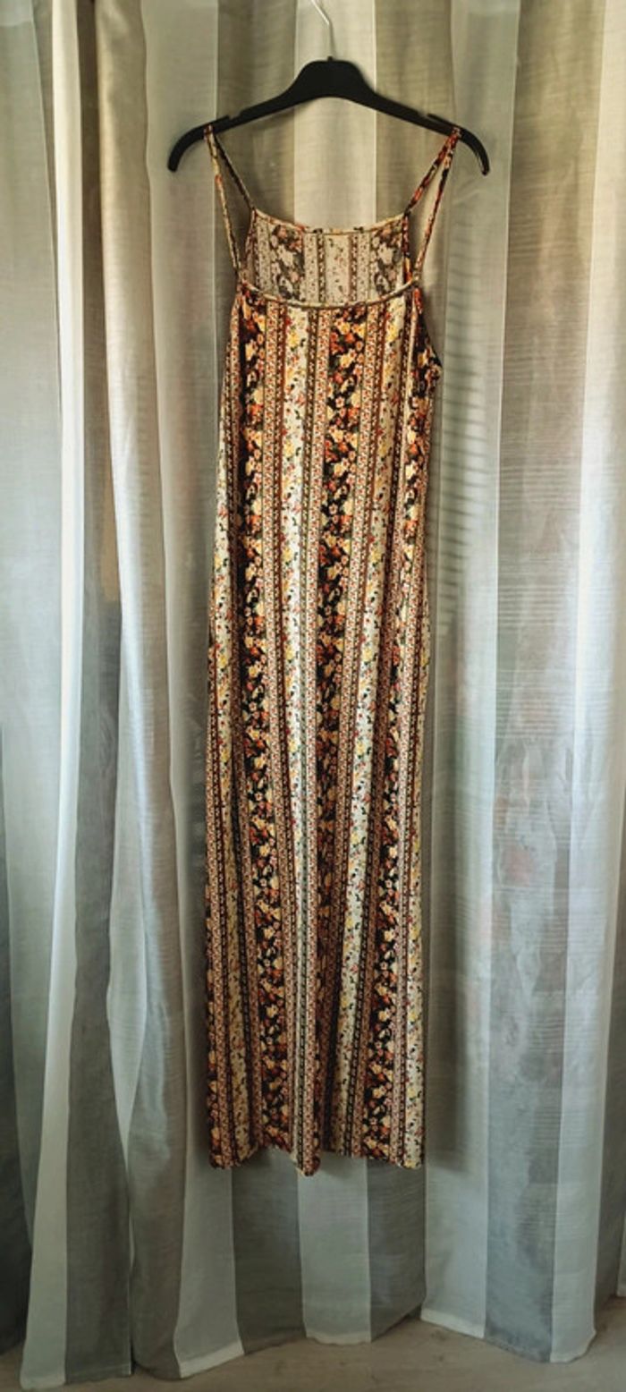 Robe longue femme Shein, motif fleuri, taille M, en très bon état. - photo numéro 7