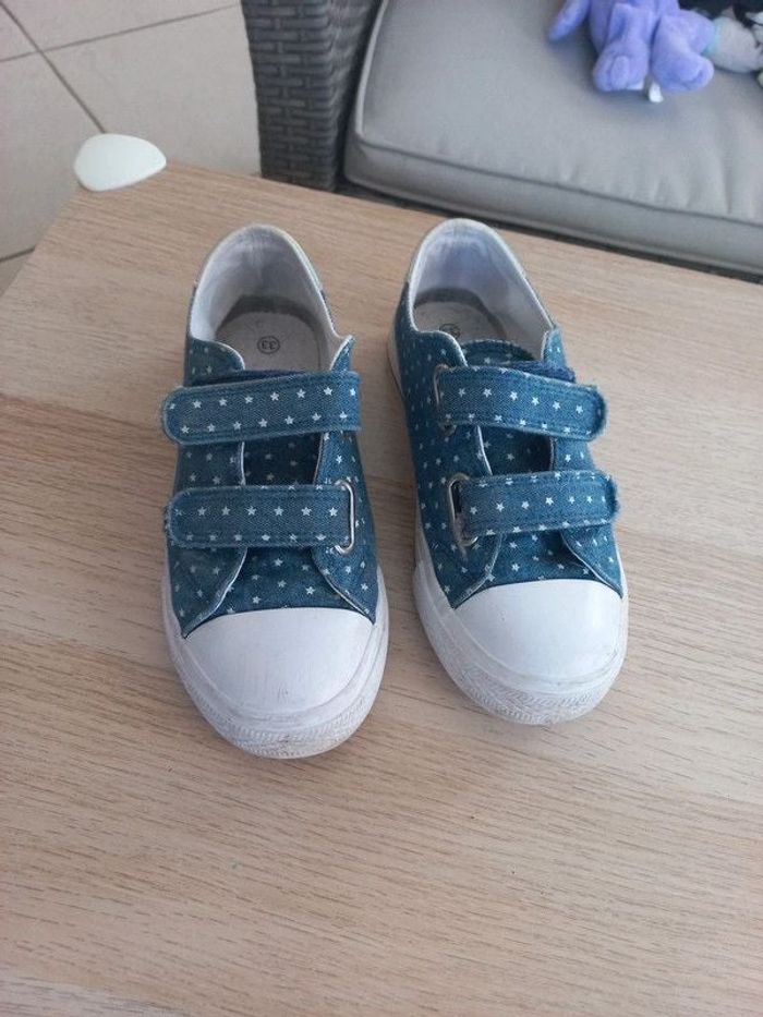 Chaussures en toile scratch 33