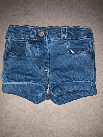 Short en jean fille