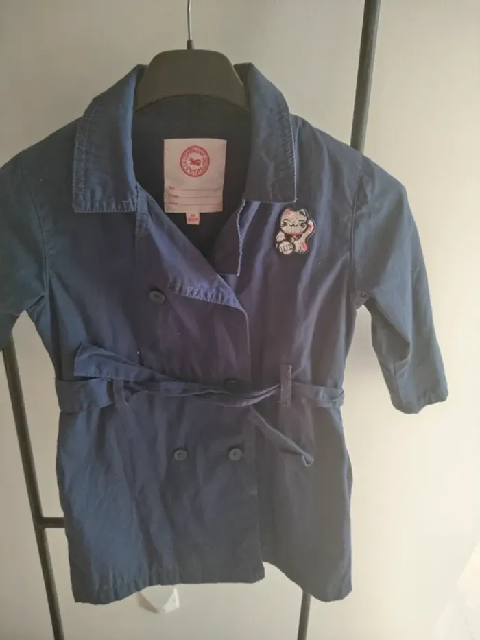 Trench bleu marine 4 ans