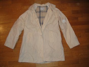 Trench beige avec capuche - Taille 12 ans