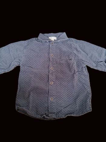 Chemise manches longues velours Grain de Blé 18 mois