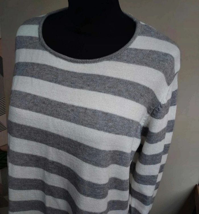 Magnifique pull Kilibbi laine et acrylique avec dentelle au dos - photo numéro 3
