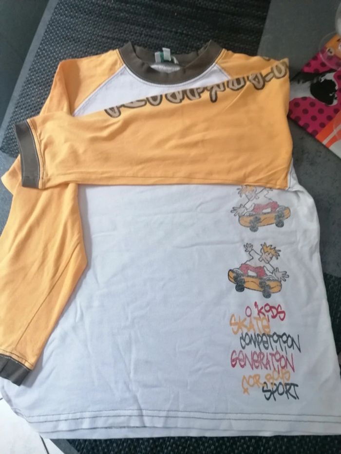 Tee-shirt manches longues garçon 10 ans o'kids