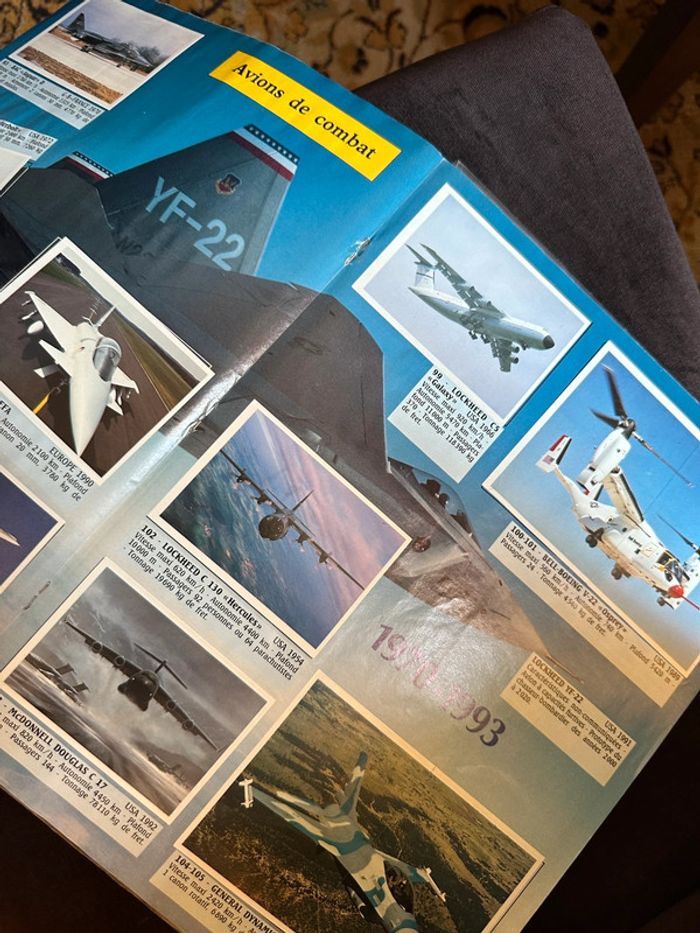 Album Panini complet ancien vintage Les avions hélicoptères fusées aviation histoire stickers - photo numéro 8