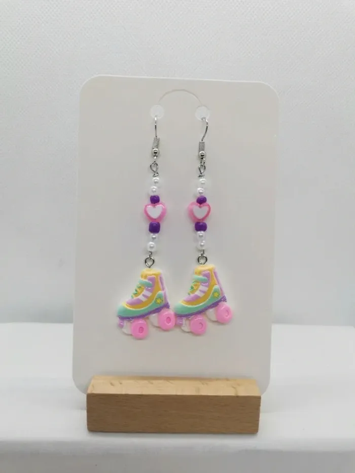 Paire de boucles d'oreille "Disco Gliss'"