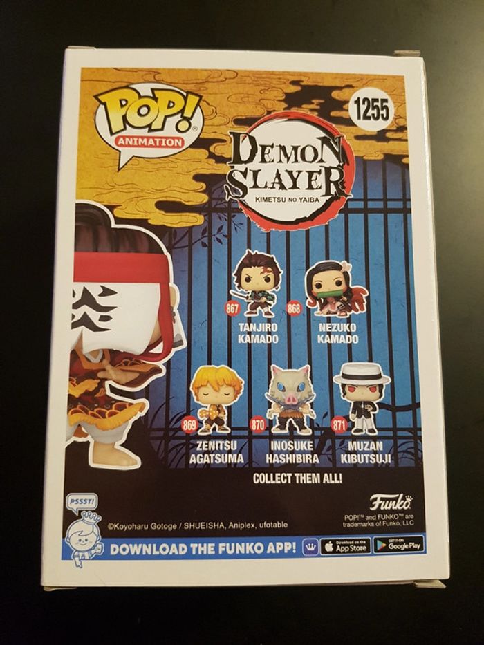 Pop! Animation Demon Slayer kimetsu no yaiba new sealed in box Vinyl figure 1255 - photo numéro 3