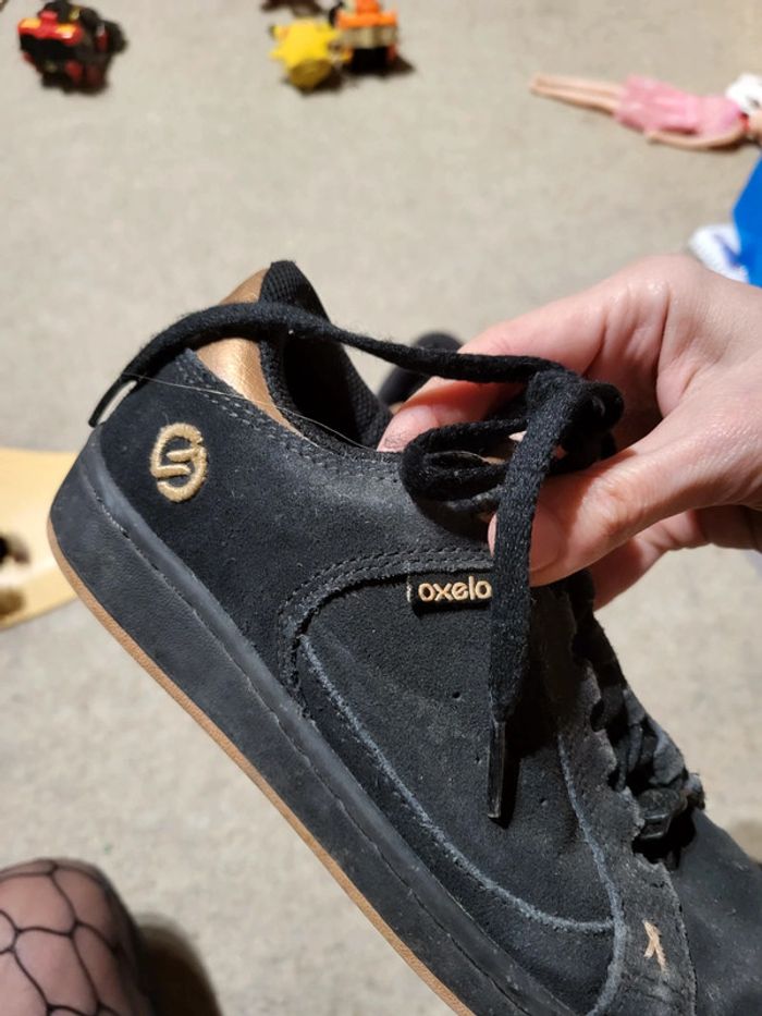 Baskets skate oxelo p.34 en daim - photo numéro 6