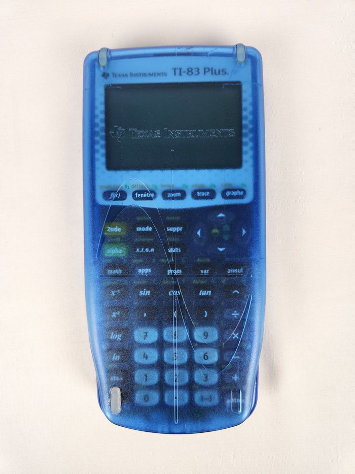 Calculatrice Texas Instruments TI-83 Plus Bleue - Très Bon État - photo numéro 6