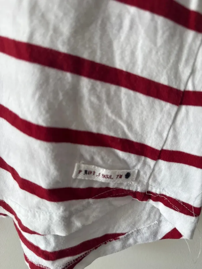 👚T- shirt femme - terre de Marins- blanc et rouge- très bon état - taille 5 - photo numéro 11