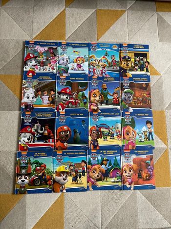 16 livres de la pat patrouille gros lot