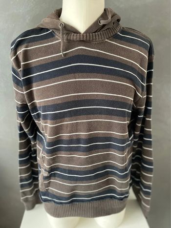 Sweat capuche marron