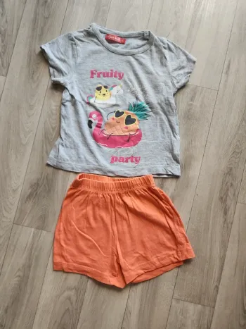 Pyjama short fruits 86cm 2 ans