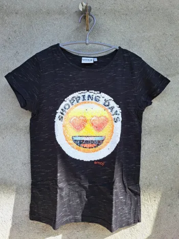 T-shirt émoji réversible
