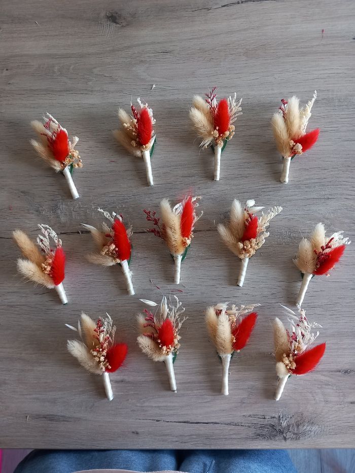 Boutonnieres pour mariage - photo numéro 5