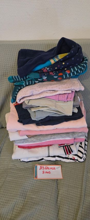 18pcs 23/24mois 2ans fille hiver
