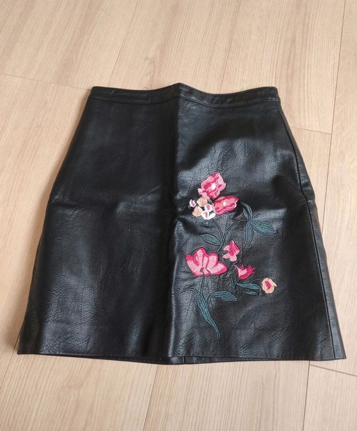 Mini Jupe smili cuir taille 34