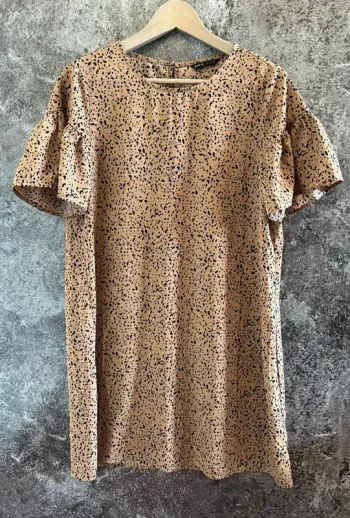 Robe tachetée femme Shein taille S Vestido manchas mujer Abito maculato donna Gepunktetes Kleid Frau