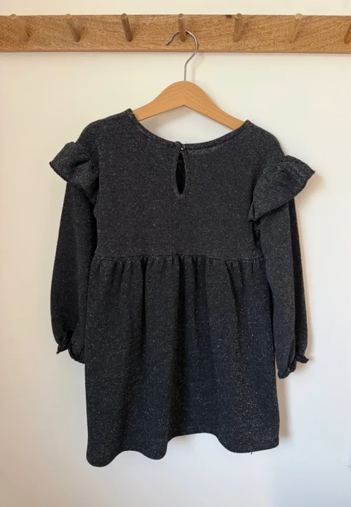 Robe pailletée noire Zara - photo numéro 2
