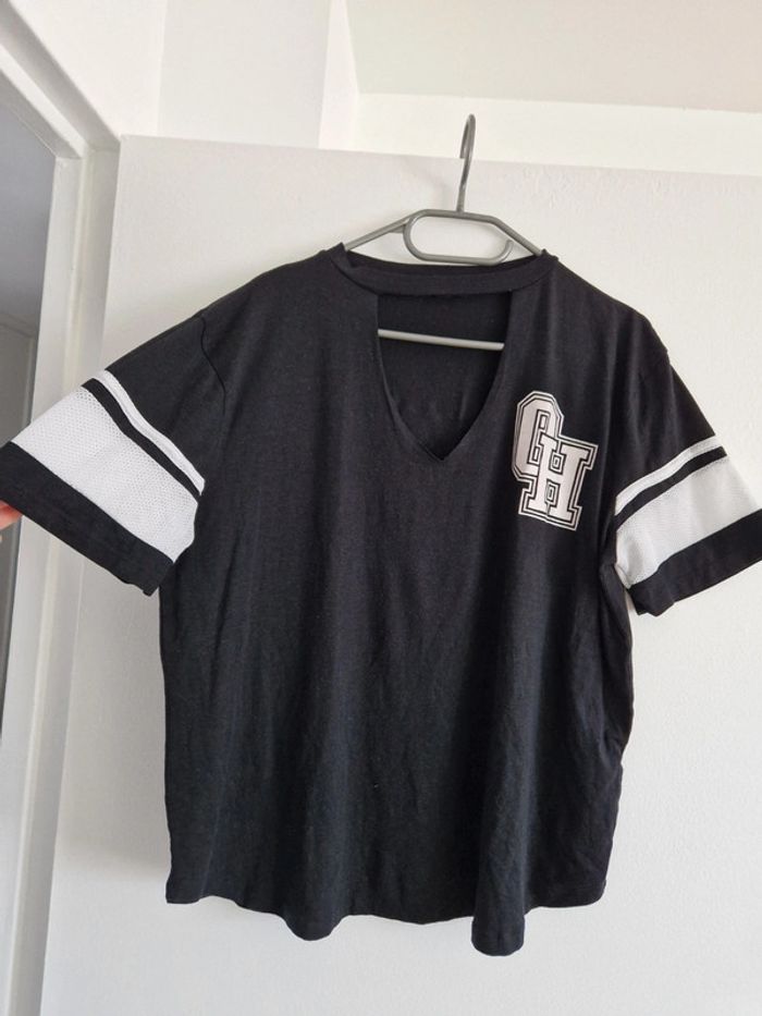 T-shirt noir oversize - photo numéro 2