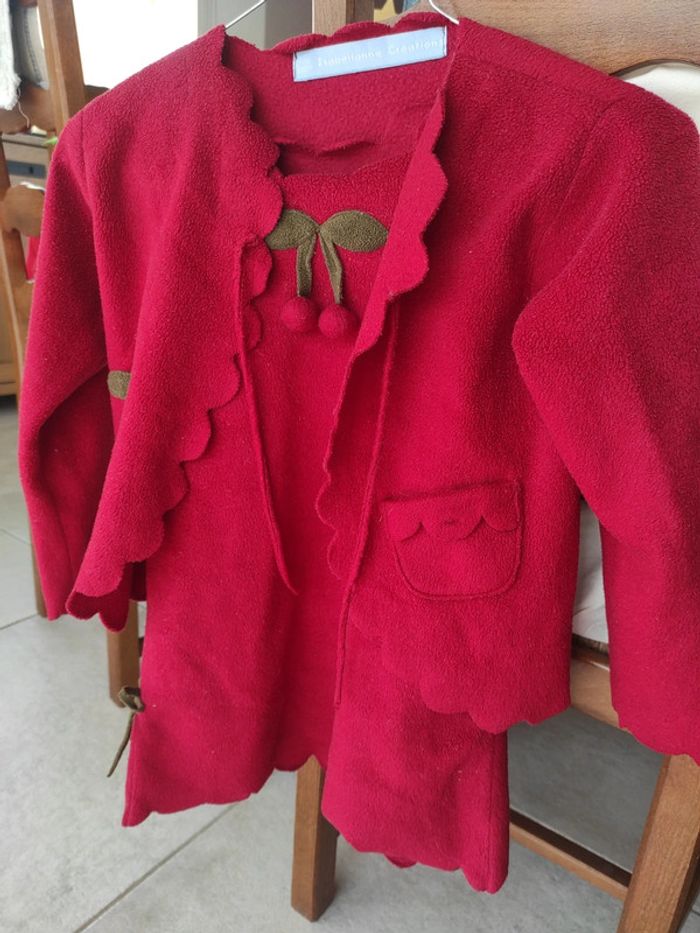 Ensemble jupe et gilet en polaire isabellane creations