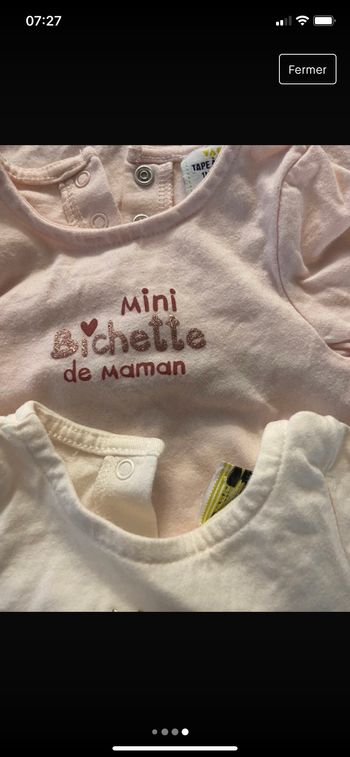 Lot de teeshirt manches longues