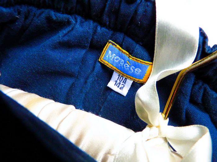 Pantalon Fille Marèse 10 ans bleu marine fleur neuf - photo numéro 5