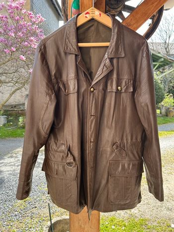veste 3/4  cuir vintage