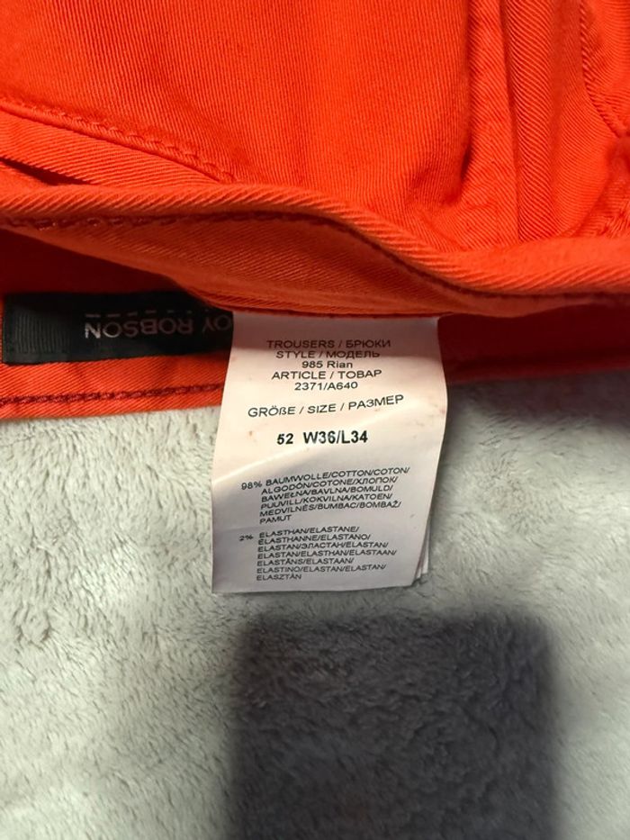 Roy Robson - Short « Denim » orange, taille 52 - photo numéro 7