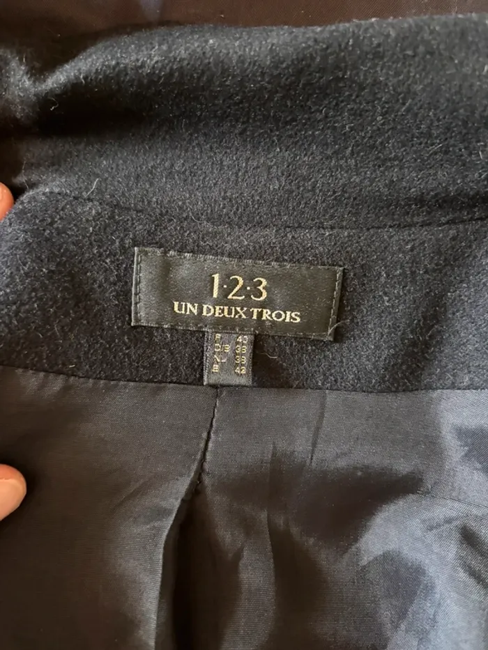 Blazer noir en laine 123 taille 40 - photo numéro 6