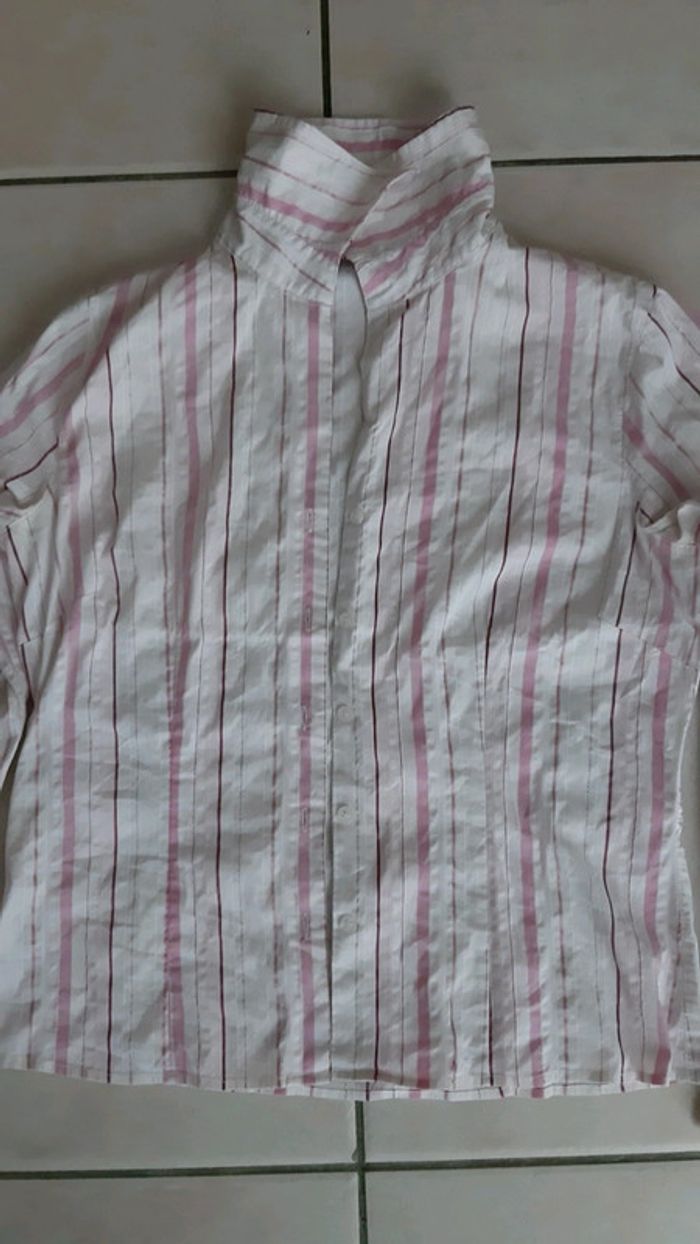 Chemise manche longue à rayures femme - photo numéro 2