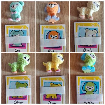 Gros lot de 6 figurines Topps I love Puppies Neuves