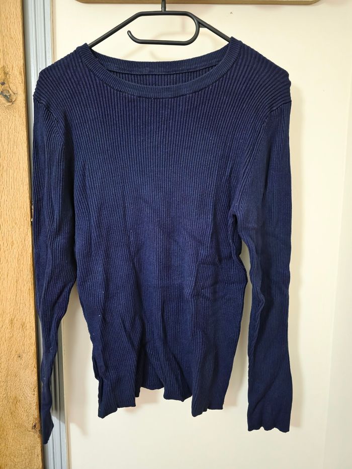 Pull col rond marine - photo numéro 1