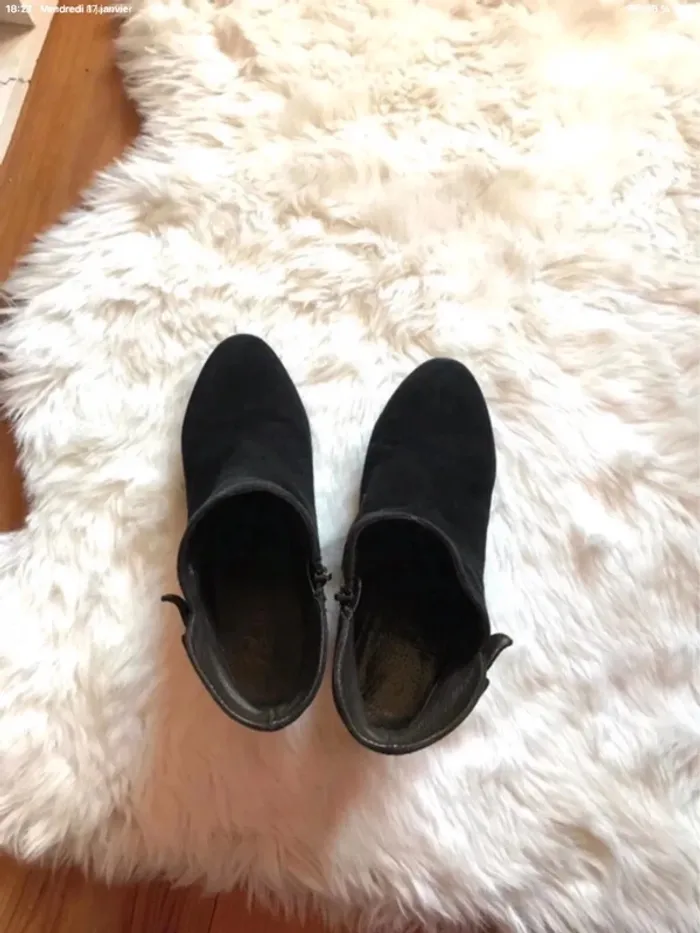 Bottines noires compensées Bisous confiture 38 - photo numéro 2