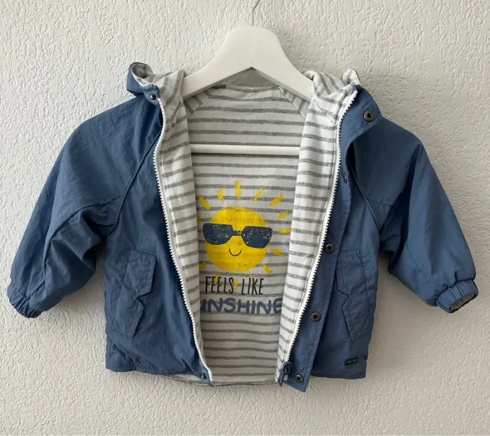 Veste réversible bébé garçon – Zara (12-18 mois / 86 cm)