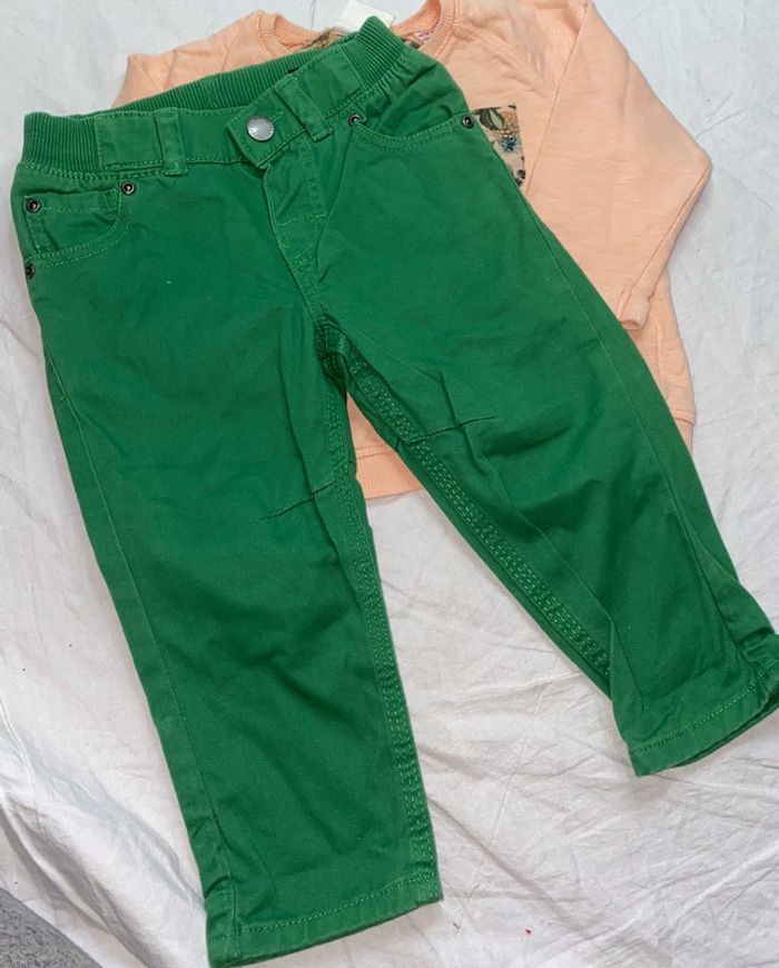 lot sweat Zara + pantalon H&M 12 mois - photo numéro 3